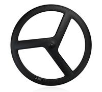 700C Fibra De Carbono Juego De Ruedas For Bicicleta De Piñón Fijo QR Delantera Trasera 100/120 Mm Ruedas 3/24H Rodamientos Bujes Pista De Carreras Bicicleta Rueda 14G Radios(Rear＋Front)