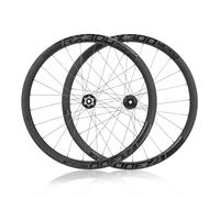 700C Fibra De Carbono Juego De Ruedas para Bicicleta De Carretera Altura 35mm/38mm/42mm Eje Pasante 6 Tornillos Freno De Disco Bujes 24H para Cassette De 8-12 Velocidades(35MM)