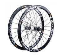 700C Juego De Ruedas De Aluminio para Bici De Carretera 36/54T Trinquete Freno De Disco 40mm Llanta De Doble Pared, 100/135mm QR, Casete De 7-12 Velocidades, F/V, 23-35C Cubierta(36T Ratchet)
