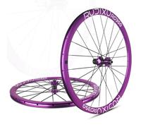 700C Juego De Ruedas De Bicicleta De Carretera con Llantas De Aluminio Rueda Delanteras Y Traseras Liberación Rápida Disco De Freno 100/135mm Bujes For Cassette De 7-12/11-12 Velocidades(Purple,HG)