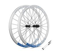 700C Juego De Ruedas De Bicicleta De Carretera Rueda Delanteras Y Traseras Trinquete 36T Liberación Rápida Disco De Freno 9 * 100/10 * 135mm Llantas For Cassette De 7-12 Velocidades(Blauw)