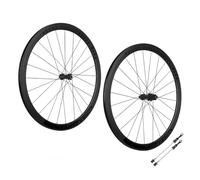 700C Rueda De Bicicleta Trinquete 36T 9x100/10x135mm Bujes Liberación Rápida Center Lock Juego De Ruedas De Bicicleta Llanta De Freno De Disco(Black,30mm)