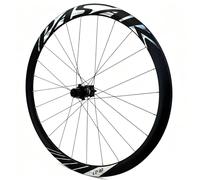 700C Rueda Delantera para Bicicleta De Carretera Freno De Disco Liberación Rápida 9X100mm/10X135mm Rueda Trasera Bujes 24H para 8-9-10-11 12 Velocidades(Black,Rear)