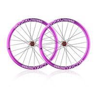 700C Rueda Delantera Y Trasera De Bicicleta Center Lock Eje Pasante 100mm/142mm HG/XDR Bujes Rodamiento Sellado Juego De Ruedas De Bicicleta De Carretera Llanta De Freno De Disco(Rot,HG)