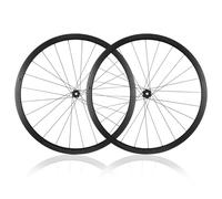 700C Rueda Delantera Y Trasera De Bicicleta Center Lock Eje Pasante 100mm/142mm Juego De Ruedas De Bicicleta De Carretera Llanta De Freno De Disco for 7-12/11-12 Velocidades(HG)