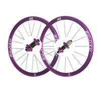 700C Rueda Delantera Y Trasera De Bicicleta Pasante Eje Center Lock 12 * 100mm/12 * 142mm Juego De Ruedas De Bicicleta De Carretera Llanta De Freno De Disco Rodamiento Sellado(40mm)