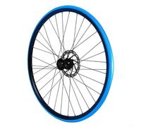 700X23C Neumático exterior sólido para bicicleta, neumático sin cámara, ligero de goma de alta densidad, a prueba de pinchazos, rueda de repuesto para bicicleta de carretera, negro y azul (azul)