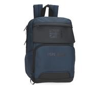 Pepe Jeans Bromley Mochila para Portátil Portatil 13,3 pulgadas Azul 25x37x12 cms Poliéster 9L by Joumma Bags