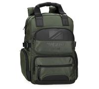 Pepe Jeans Bromley Mochila para Portátil Verde 28x40x16 cms Poliéster 17,92L