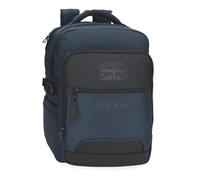 Pepe Jeans Bromley Mochila para Portátil Portatil 15,6 pulgadas Azul 28x40x16 cms Poliéster 17,92L by Joumma Bags
