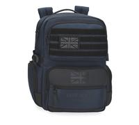 Pepe Jeans Bromley Mochila para Portátil Portátil 15,6 Pulgadas Azul 28x40x16 cms Poliéster 17,92L by Joumma Bags