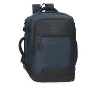Pepe Jeans Bromley Mochila de Cabina para Portátil Portatil 15,6 pulgadas Azul 25x40x20 cms Poliéster 17L by Joumma Bags