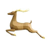 70cm Deer Geometry Paper Model Living Room Decoration Wall DIY Paper-cut Home Decoration Ornaments