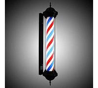 70CM LED Barber Pole Red White Blue Rotating Illuminating Stripes Waterproof Light Hair Salon Shop Sign Wall Mounted Lamp
