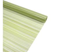 70CM x 50M Rollo de Papel Celofán Transparente con Estampados de Rayas Verdes para Envolver Regalos, Cestas y Decoración de Flores, Polipropileno 50M Transparente con Líneas Colores (Verde Pistacho)