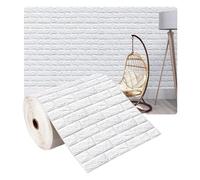 70cmx2m Meter Foam 3D Wall Stickers Self Adhesive Panel Home Decor Living Room Bedroom House Decoration Bathroom Brick Wallpaper(Color04)