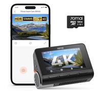 70mai 4K A810S Dashcam Auto Vorne mit STARVIS 2 HDR Nightsicht, cámara automática con Tarjeta de 128GB, vigilancia de estacionamiento 24 Horas, Control de Aplicaciones, Giro de 146°, 4G LTE Opcional