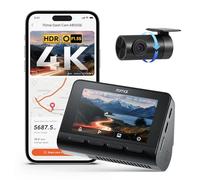 70mai A800SE Dashcam Coche Delantero Trasero 4K HDR 2160P+1080P, Dual Cámara de Coche 3" IPS, Apertura F1.55 Visión Nocturna, Buffer de 210 Segundos Grabación Previa de Emergencia, Monitoreo de