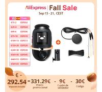 70mai Dash Cam 4K Omni X800-2 Set con módulo 4G UP04 Supercondensador 360 ° Mando a distancia giratorio de alerta en tiempo real 70mai 4K X800