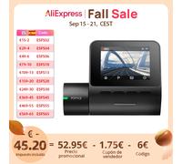 70mai Dash Cam A200 1080P Pantalla IPS de 2 pulgadas Grabación de doble canal 70mai Car DVR A200 24H Monitor de estacionamiento 130 ° Visión nocturna FOV