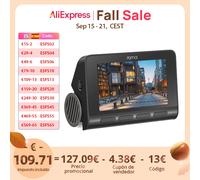 70mai Dash Cam A810 UHD 4K con HDR F1.8 GPS ADAS 24H estacionamiento 4G conectividad coche DVR 70mai 4G A810 seguimiento de ruta de doble canal