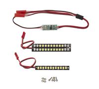 70mm 58mm Waterproof Front Rear Bumper Led Light Bar for 1/10 MAXX RC Car & Rear Tail Pulley Kit for 1/8 HPI