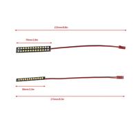 70mm 58mm Waterproof Front Rear Bumper Led Light Bar for 1/10 MAXX RC Car & Rear Tail Pulley Kit for 1/8 HPI