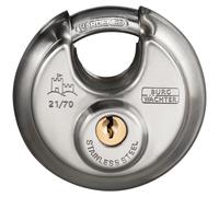 70mm, Acero Inoxidable Cerrado Endurecido Grillete Disco Candado - 21 70 SB
