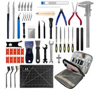 70PCS Accesorios Impresora 3D, Kit de Herramientas Impresoras 3D con Set de Limpieza de Toberas, Agujas de Limpieza, Herramientas de eliminación, Cuchillo de reparación, Herramientas Impresora 3D