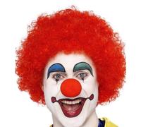 70s 80s 1980s Hombre Mujer Crazy Payaso Peluca Afro Disfraz Rojo de Smiffys New