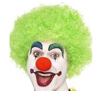 70s 80s 1980s Hombre Mujer Crazy Payaso Peluca Afro Disfraz Verde de Smiffys New