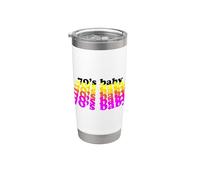 70'S bebé divertido regalo de cumpleaños nacido 1970-1979 disco babe Vaso térmico de acero inoxidable de doble pared
