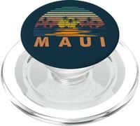 70s Maui HI Vintage Retro Sunset Throwback Art Hawaii Travel PopSockets PopGrip para MagSafe