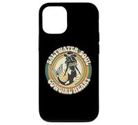 70s Womens Western Saltwater Soul Cowgirl Heart Mermaid Core Carcasa para iPhone 12/12 Pro