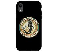 70s Womens Western Saltwater Soul Cowgirl Heart Mermaid Core Carcasa para iPhone XR