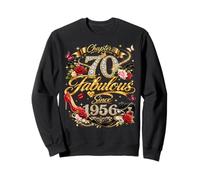70th Birthday Queen Chapter 70 Fabulous Since 1956 Women Sudadera
