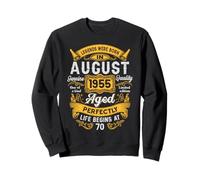 70th Birthday Real Legends August 1955 70 Years Old For Men Sudadera