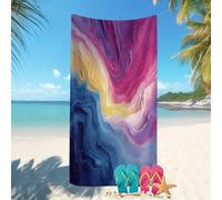 70x140cm Toalla Playa Grande Suave Y Agradable para La Piel 3D Romance Fluido Arte Toallas De Playa Secado Rápido Prevención de Arena,Super Absorbentes Vistoso para Piscina, Tumbona de Sol,