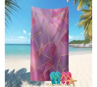 70x140cm Toalla Playa Grande Suave Y Agradable para La Piel Romance GeometríA Arte Toallas De Playa Secado Rápido Prevención de Arena,Super Absorbentes Rosa para Piscina, Tumbona de Sol,