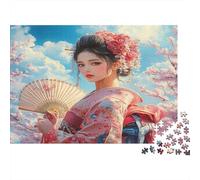 70x50cm/1000pcs Geisha Puzzle Jouet En Bois Cadeau Unique Décoration Intérieure Art traditionnel japonais Jeu Éducatif Challenge Toy