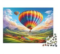 70x50cm/1000pcs Puzzles Pour Adolescents Adultes Montgolfière Art paysager coloré