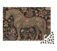 70x50cm/1000pcs Rompecabezas para Adultos Y Adolescentes Horse Profile Full-Body ImageJuegos Hechos DIY, Decoración del Hogar.
