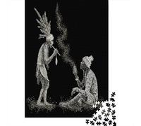 70x50cm/1000pcs Rompecabezas para Adultos Y Adolescentes Magos y PacientesJuegos Hechos DIY,El Arte de los Puntos y la Pintura Decoración del Hogar.
