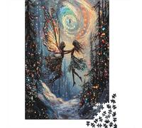 70x50cm/1000pcsDos Elfos juguetones Rompecabezas Paisaje nevado de montaña De Bricolaje para Adultos Y Multitud De 14 Años En Adelante