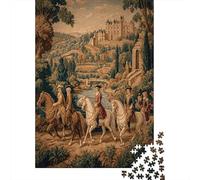 70x50cm/1000pcsUn Antiguo Castillo francés de la Edad Media Rompecabezas De Bricolaje para Adultos Y Multitud De 14 Años En Adelante