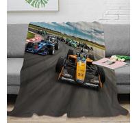 70x80inch(180x200cm) Manta De Algodón Extrasuave Con Diseño Super Racing Car, Colcha Multiusos Four Seasons Para Sofá, Cama, Funda Decorativa Y Manta Fular Mantas Con Temas De Formulaone 3D