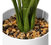 71 cm plantas artificiales con maceta, plantas artificiales grandes palmera tropical para interiores, alta palma artificial de monstera, con maceta, plantas artificiales grandes para la decoración del