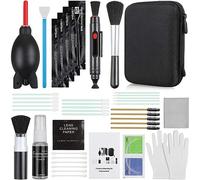71 en 1 Kits Limpieza Cámara Reflex Profesional para Cámaras Réflex y Lente Optica Cámaras Digitales DSLR Rebel EOS,Olympus,Carcasa Impermeable para Cámaras,Computadora,Teléfono Negra