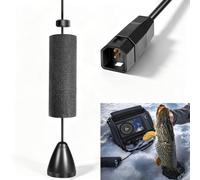 710211-1 XI 9 20 ICE Transductor con sonar de doble haz para modelos Humminbird Flasher/Sonar con transductor de sonda de pesca sin chirp, 20/60 grados, 200/83 kHz, longitud del cable de 8 pies