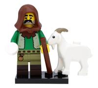 71045 Minifigures Serie 25 - Figura coleccionable para fans de Lego: #5 Pastor de cabra con cabra